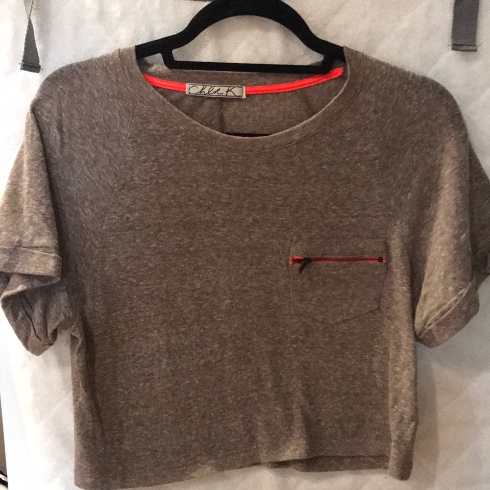 Brown crop top!